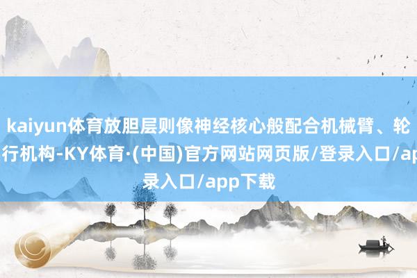 kaiyun体育放胆层则像神经核心般配合机械臂、轮组等实行机构-KY体育·(中国)官方网站网页版/登录入口/app下载