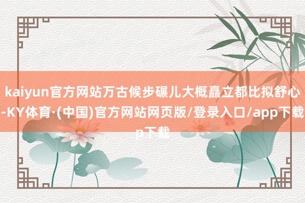 kaiyun官方网站万古候步碾儿大概矗立都比拟舒心-KY体育·(中国)官方网站网页版/登录入口/app下载